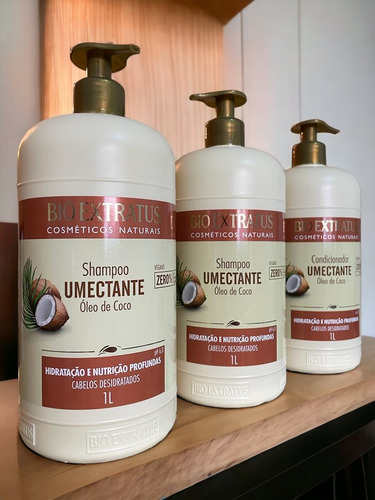 Kit 2 Shampoo 1 Condicionador Umectante 1 L Bio