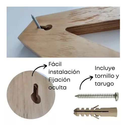 Letras de madera grandes 30 centímetros de altura