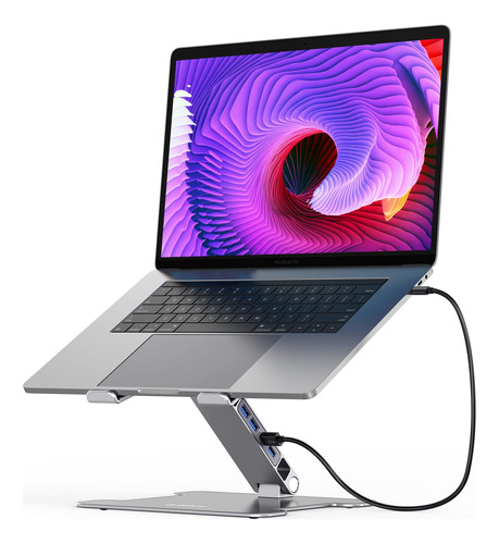 Orico Soporte Ajustable Para Laptop Con 4 Puertos Usb 3.0 H.