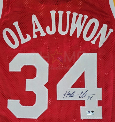 Jersey Autografiado Hakeem Olajuwon Houston Rockets Cs 1995