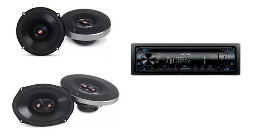 Paquete De Auto Estereo Sony Bocinas Infinity 6.5 Y 6x9