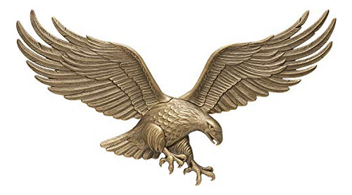 Águila De Pared De Latón Antiguo De 36 Pulgadas De An...
