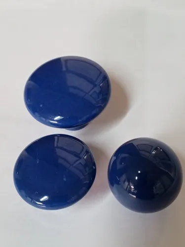Tiradores De Cerámica Azul