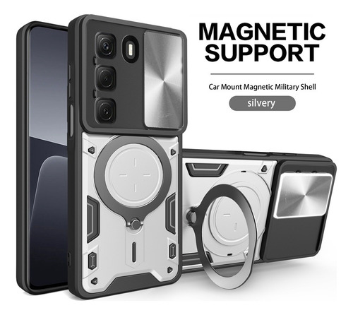 Funda Con Anillo Magnético Para Infinix Hot 50 Pro