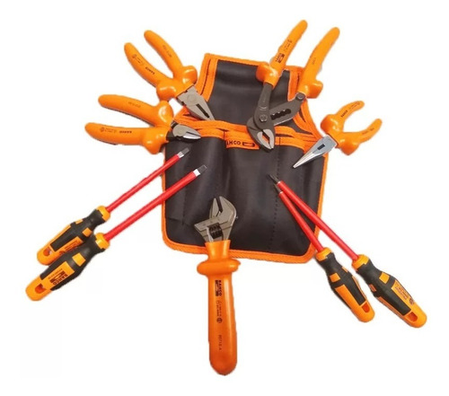 Imagen 4 de 8 de Set De Herramientas Aisladas 1000v Bahco 9 Piezas S1000v-9