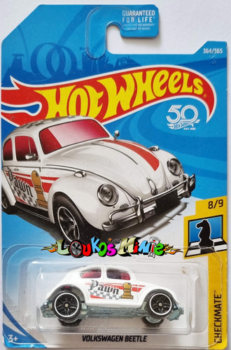 Hot Wheels Volkswagen Beetle Fusca 2018 Checkmate 364/365