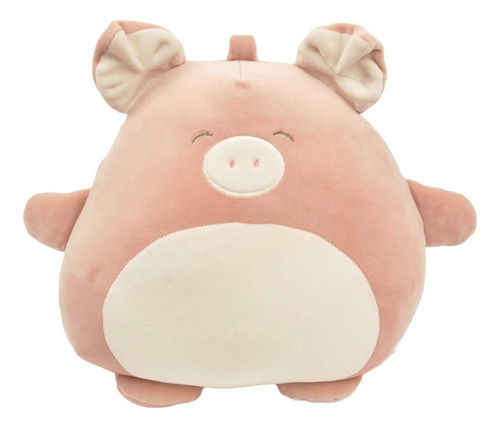 Cojín De Peluche En Forma De Cerdito 30 X 30 X 12 Cm