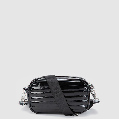 Bolsa Bandolera Crossbody Bubba Bags Purse Gloss Unisex Black Lisa Metalicos Negro