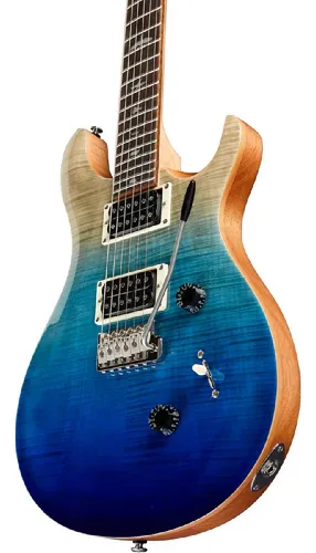 Guitarra Prs Se Custom 24 Exotic Top - Blue Faded
