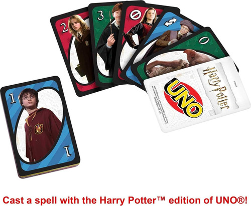Juego De Mesa Cartas Uno Harry Potter Original Nuevo