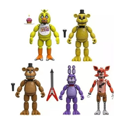 Juguete De 5 Piezas Con Figura De Acción Articulada Fnaf Fiv