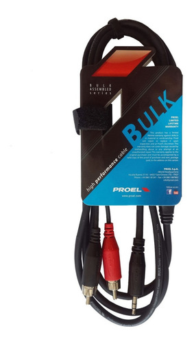 Proel Bulk540lu3 Cable Rca Miniplug Stereo 3 Mts Envio