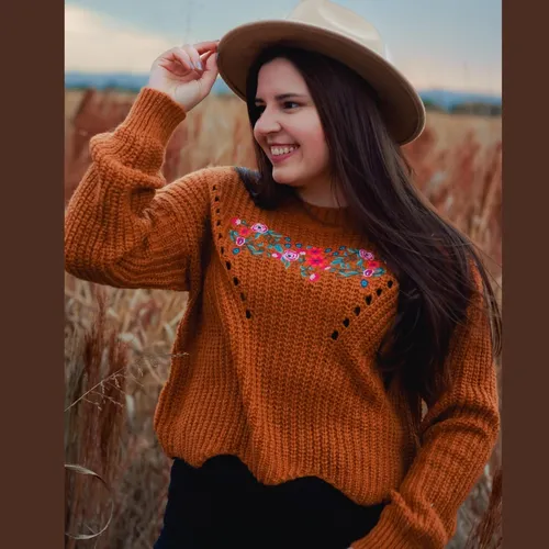 Sweater Lana Bordado Dama