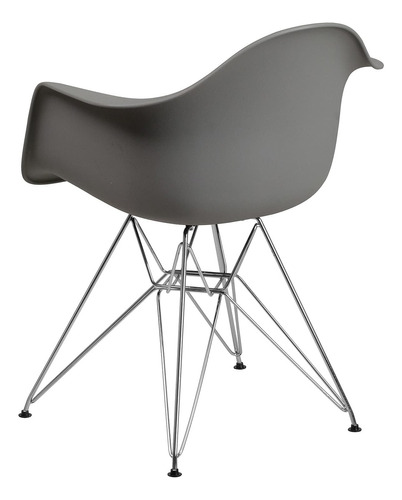 Flash Furniture Silla De Plastico Gris Musgo De La Serie Alo