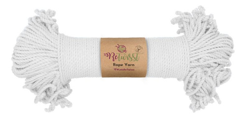 Lana Algodón Macramé Rope Retwisst 330 Grs