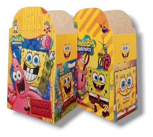 Bob Esponja Kit Fiestas De Cumpleaños Cajas+vasos+platos 40p Bob Esponja Bob Esponja Bob Esponja