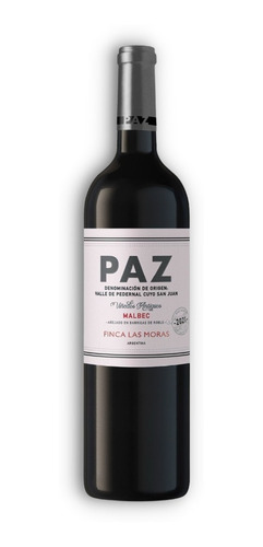 Paz Viñedos Antiguos Vino Malbec 750ml Finca Las Moras