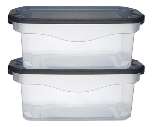 Cajas Organizadoras Plásticas Apilable 20 Lt X2 - Colombraro