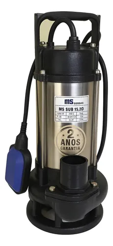 Bomba Submersível Esgoto 2cv Inox 2hp Água Suja Ms Bombas MS BOMBAS por Ponto Co