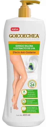 Goicoechea Crema Corporal Ginkgo Biloba Y Extracto Uva 400ml