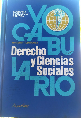 Libro Vocabulario Derecho Y Ciencias Sociales@  Dr Moreno R.