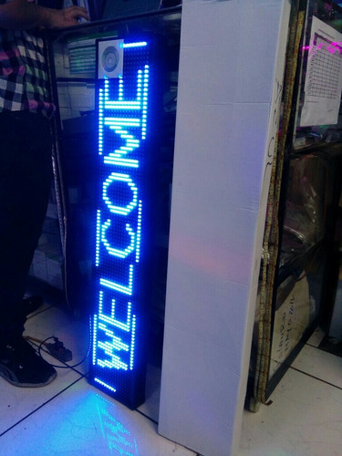 Imagen 3 de 6 de Letrero Panel Programable Pasamensajes Luces Led 100 X 20