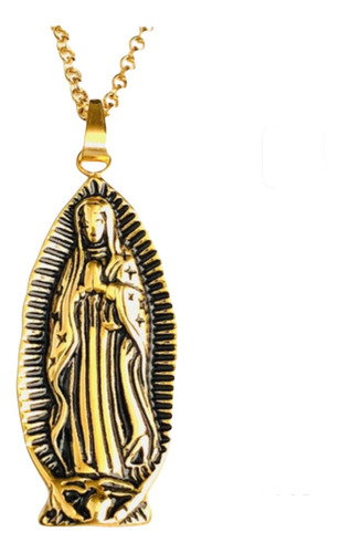 Collar Virgen Maria 5cms Estuche Incluido.