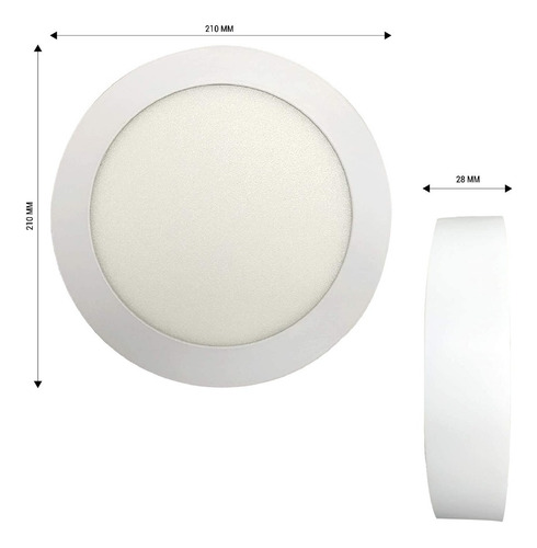 Imagen 3 de 8 de Panel Plafon Led Para Adosar O Aplicar 18w - Unilux