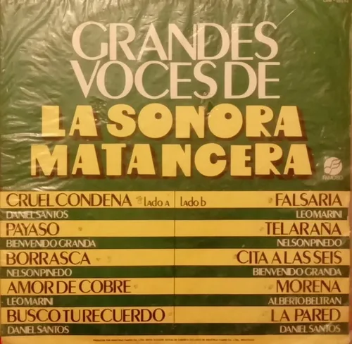 Lp Grandes Voces De La Sonora Matancera Deoro-codiscos Eldd- (Usado)