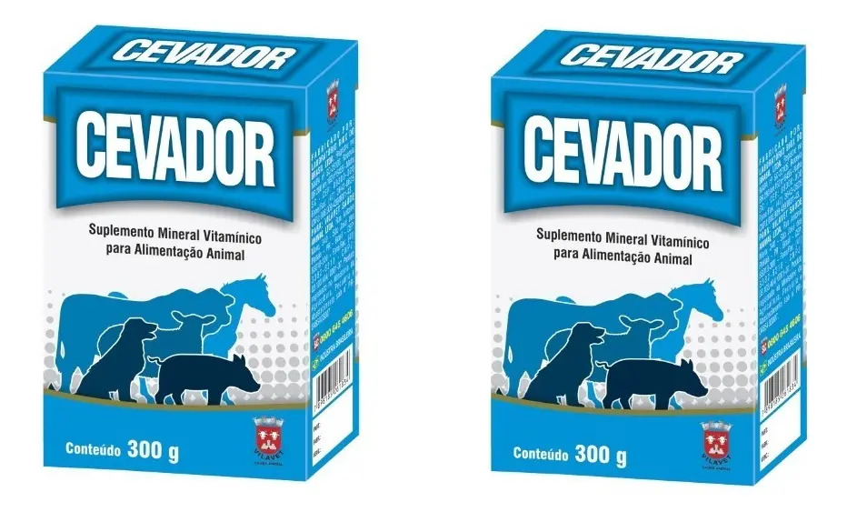 Kit 2x Suplemento Pó Cevador Calbos 600g Para Animais