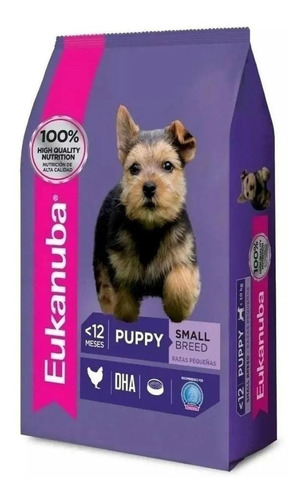 Alimento Eukanuba Small Breed para perro cachorro de raza pequeña sabor mix en bolsa de 3kg