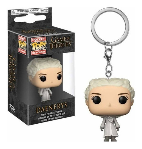 Funko Pop! Keychain Game Of Thrones Daenerys (white Coat)