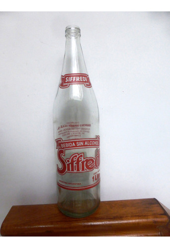  Antigua Botella De Soda Siffredi  De 1 Litro De Vidrio