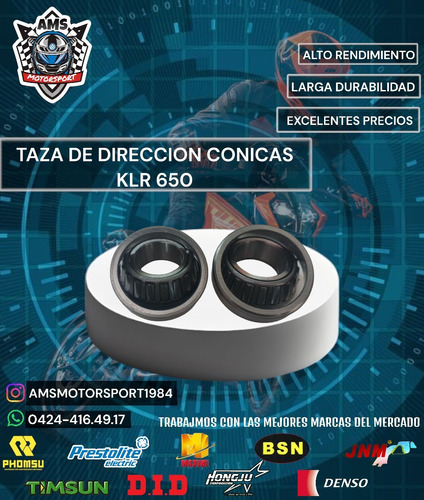 Tazas De Direccion Conica Klr 650