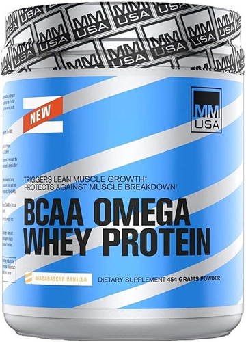 Mmusa Bcaa Omega Whey Protein, Vainilla, 500 Gramos Reduce