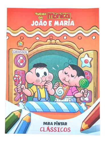 Livro Para Pintar Turma Da Monica Lembrancinha Festa Kit 10v