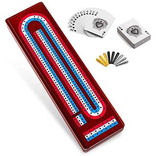 Ceebyfa Cribbage Juego De Mesa Con Gran Área De 5zrkd