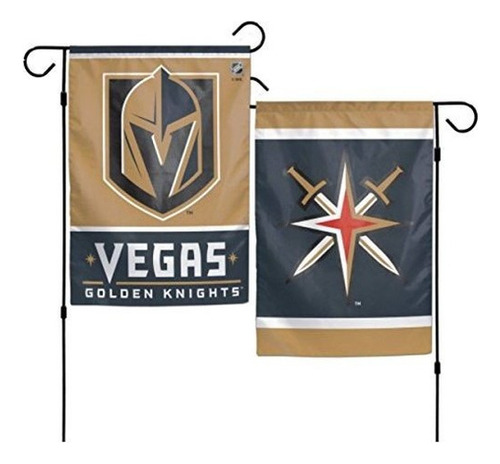 Las Vegas Dorado Caballeros 2 Cara Nhl Bandera De Jardin