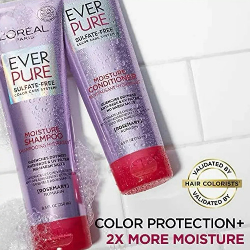 Ever Pure Shampoo + Cond Sem Sulfato Cabelos Tingido Loreal