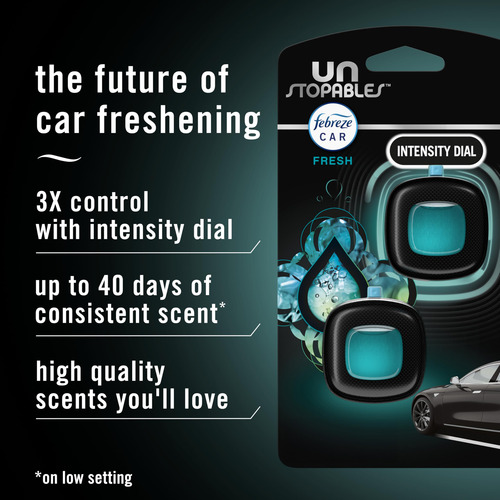 Ambientador De Coche Febreze Unstopables Clip Ventilación 4