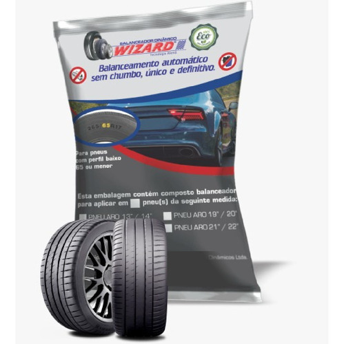 Kit 4 Balanceamento Dinâmico Pneu Carro Aro 13 14  Michelin 