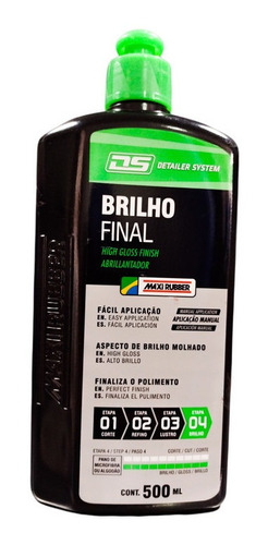 Pulitura Porcelana Paso 3 Maxirubber Brillo Final 500ml