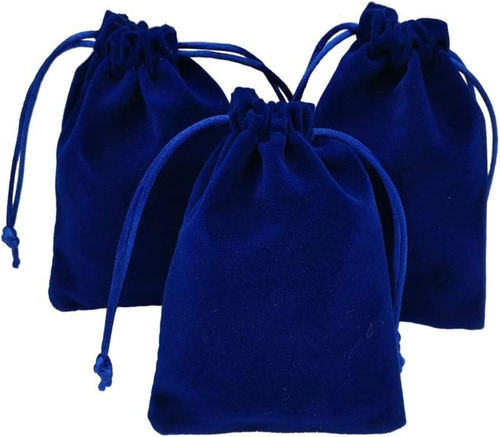 Kupoo 50 Pieces Wholesale Lot - Royal Blue Velvet Cloth Jewe