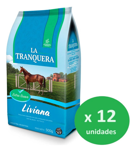 Pack Yerba Mate La Tranquera Liviana 500g X 12un - Dh Tienda