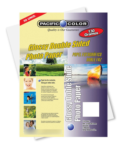 Papel Fotográfico Glossy Doble Faz/pcphoto130ds