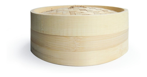 Vaporera De Bambú Con Tapa 30 Cm