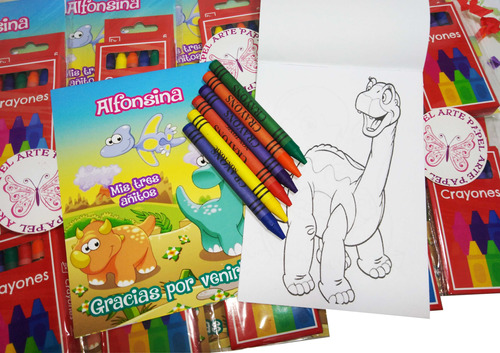 Libretas Para Pintar Con Crayolas Souvenirs Sorpresitas