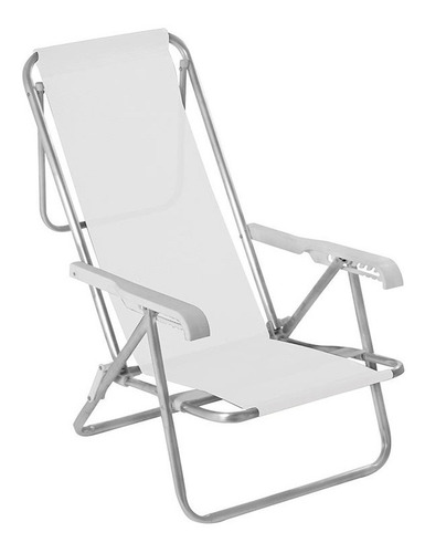 Reposera Sillon Playa Camping Aluminio Con Tela Sannet Mor