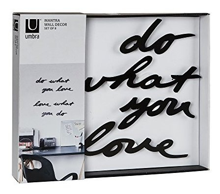 Imagem 3 de 3 de Display Decorativo De Parede Mantra Umbra - Do What You Love