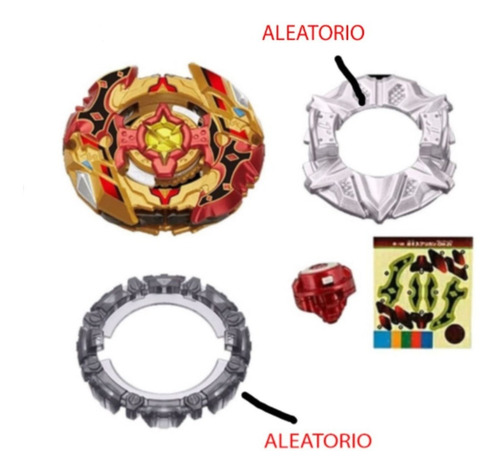 Imagen 5 de 6 de Trompo Beyblade Burst Cho Z Spriggan + Lanzador De Cuerda
